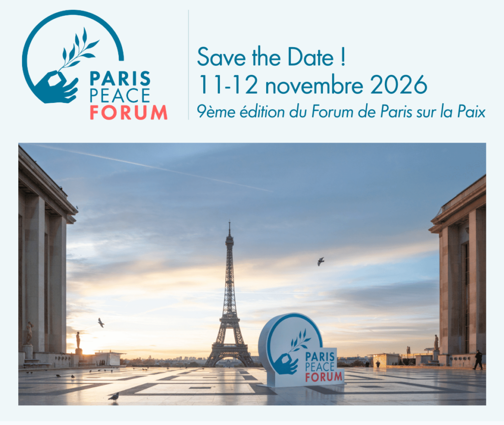 La 9e édition du Forum de Paris sur la Paix aura lieu les 11 et 12 novembre 2026.